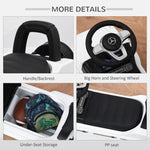 Benz G350 Kids Ride On Sliding Car W/ Under Seat Storage No Power | White