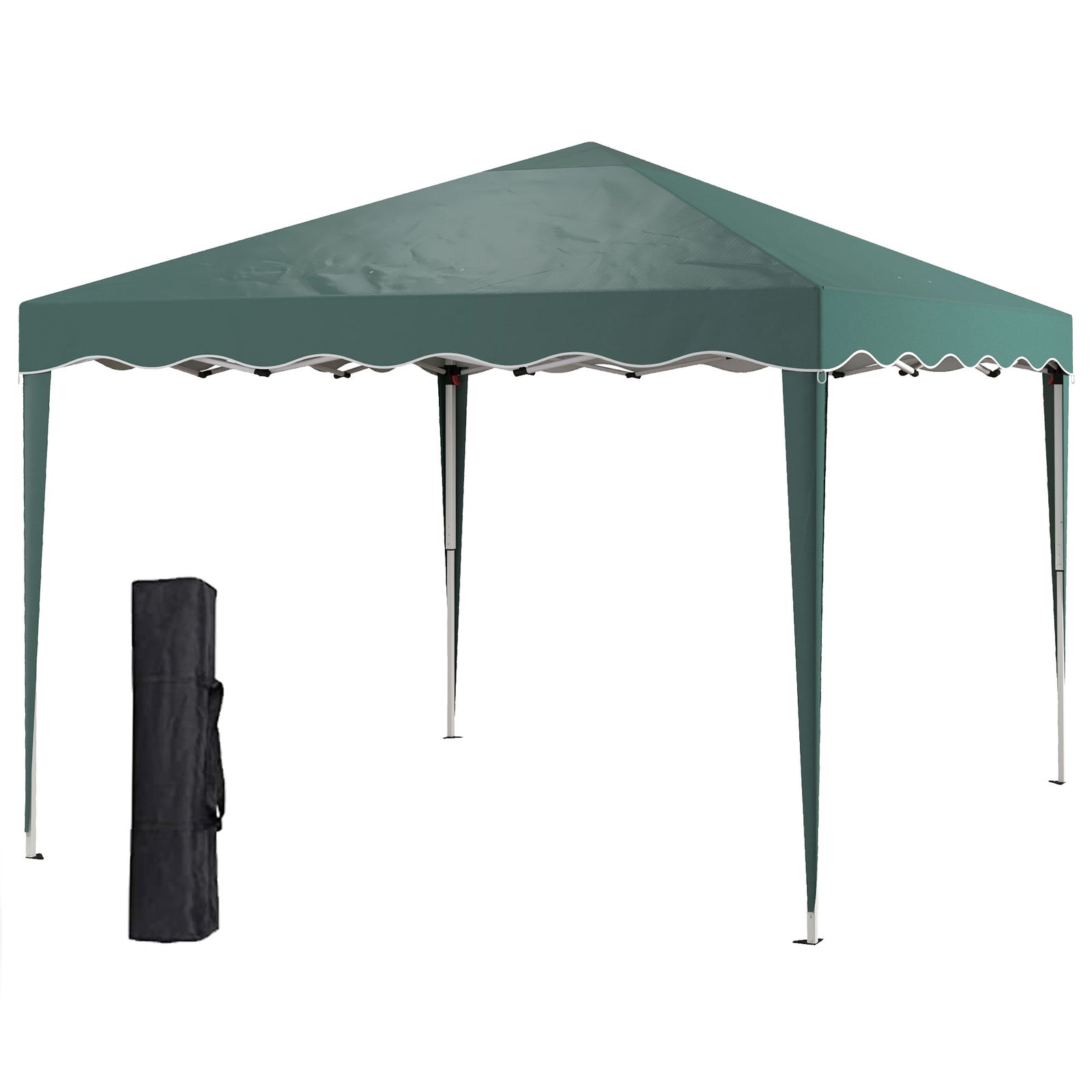 3x3(m) Pop Up Gazebo Marquee Tent For Garden W/ Carry Bag | Green