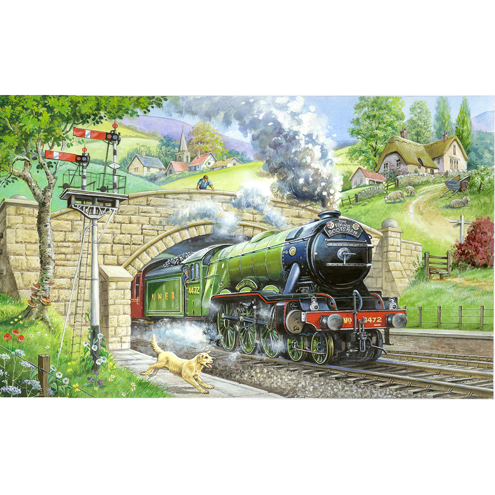 Train Spotting - Big 250 Piece Jigsaw Puzzle For Adults & Kids, With Extra Large Pieces