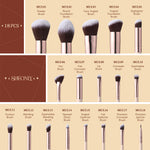 Professional Makeup Brush Set 18 Pcs For Foundation Powder Concealers Eye Shadows Blush