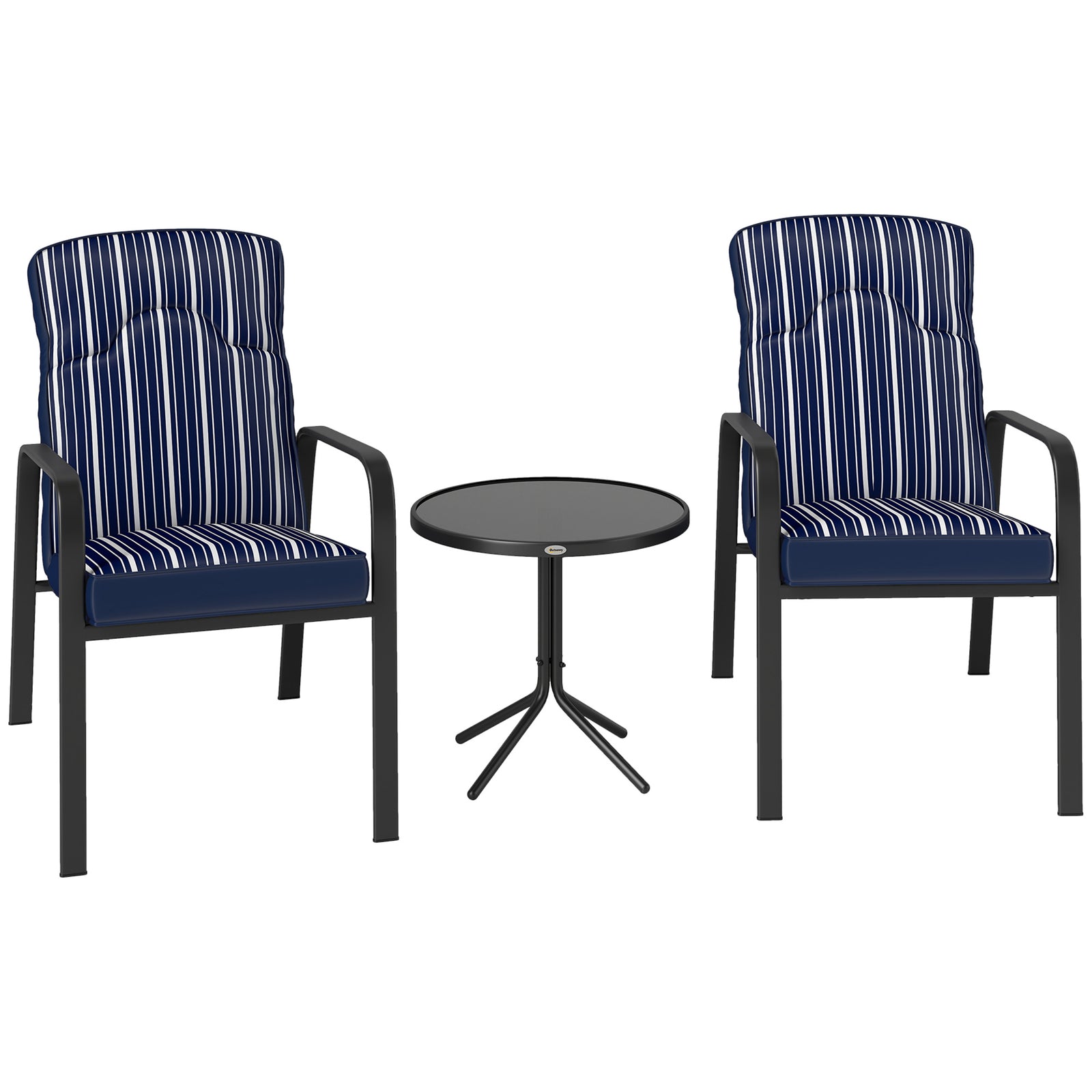 Adjustable Bistro Set, 3-piece | Blue