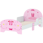 Aiyaplay Ballet Theme Toddler Bed Frame With Safety Rails, For 3-6 Years