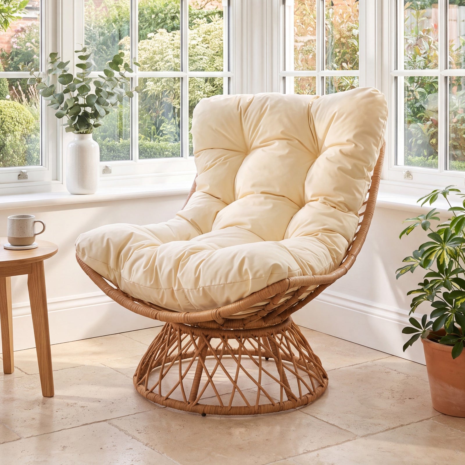 Artemis Home Arden Indoor Or Outdoor Swivel Papasan Chair