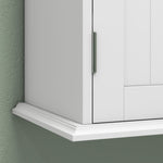 HOMCOM 3-tier Bathroom Cabinet, Wall-mounted Medicine Cabinet, White