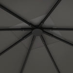 3x3m Gazebo Canopy Replacement Cover With Drain Holes Upf30+
