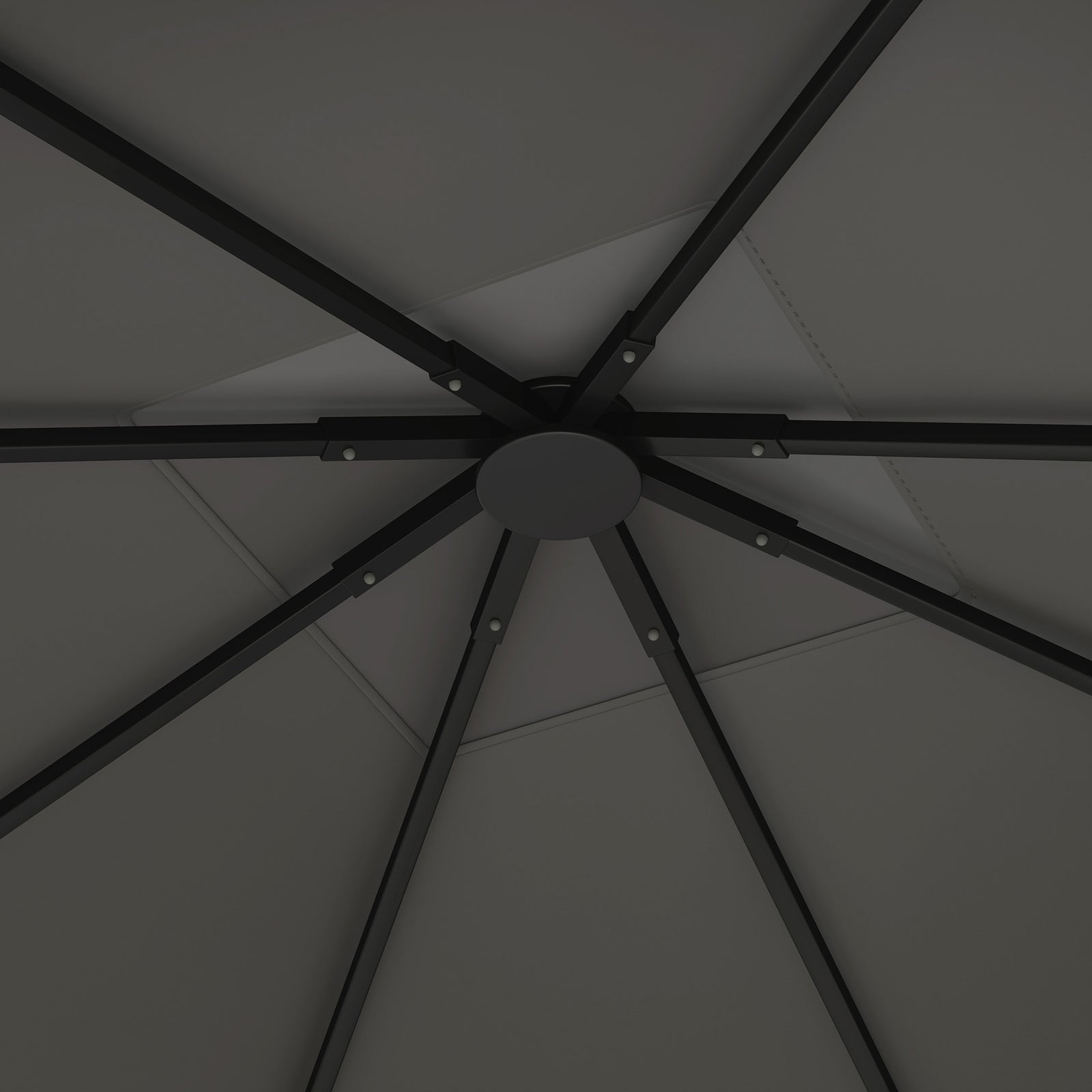 3x3m Gazebo Canopy Replacement Cover With Drain Holes Upf30+