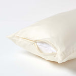 European Size Egyptian Cotton Pillowcase 1000 Tc | 40 x 80cm | Cream