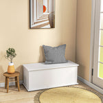 Storage Box Chest With Lid Spacious Collect Chipboard | One Size | White