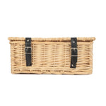 36cm Unlined Buff Wicker Empty Picnic Basket | One Size | Brown