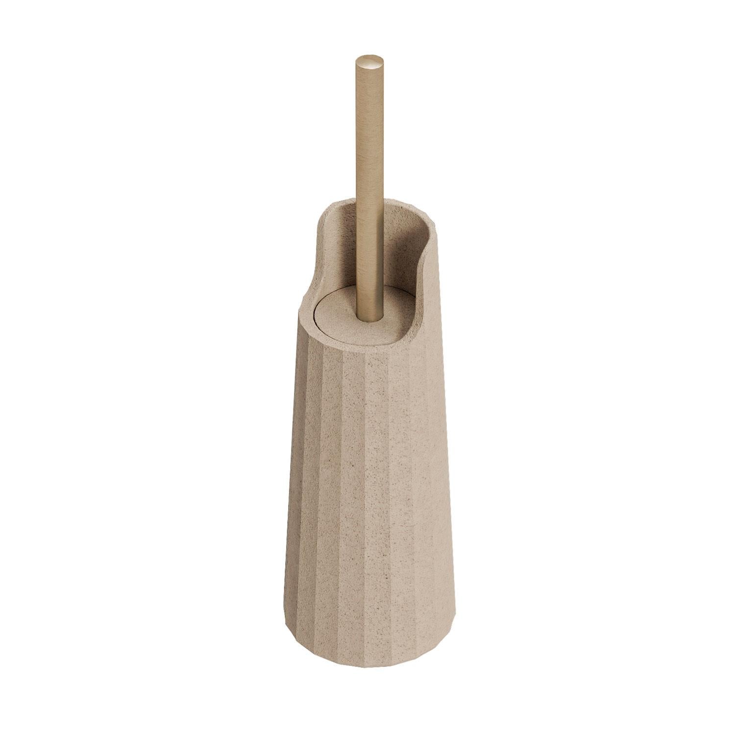 Toilet Brush Beige Recycled Materials Design Avenir Collection