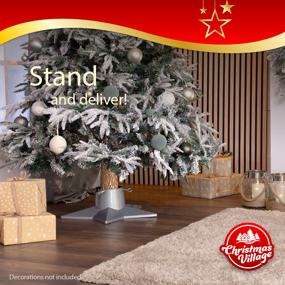 Premium Christmas Tree Stand With 1l Water Reservoir | Silver
