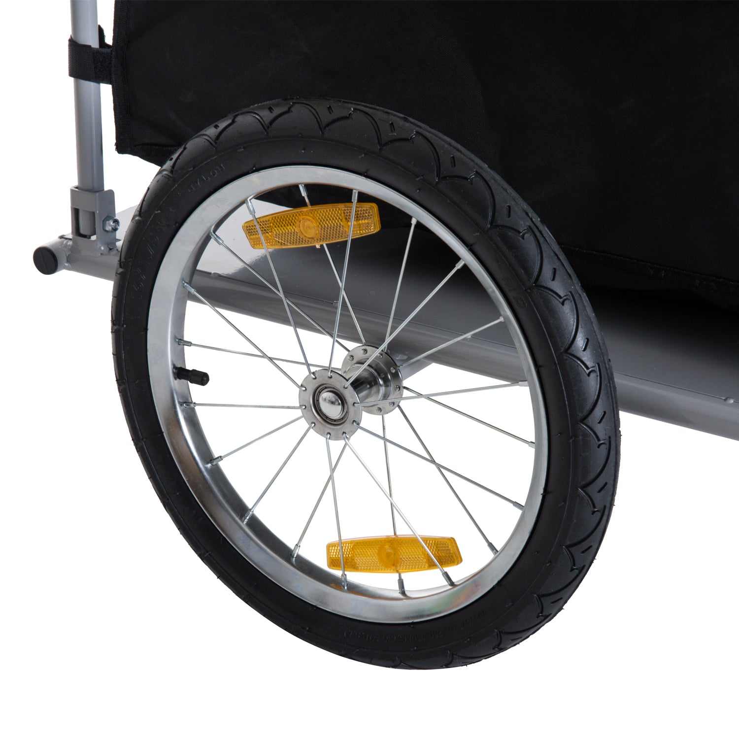 Bike Cargo Trailer Folding Yellow