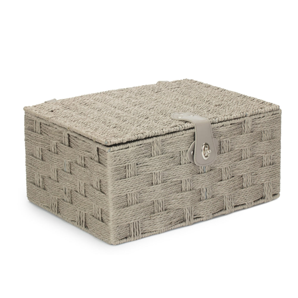 Grey Twisted Paper Rope Storage Basket | Extra Large