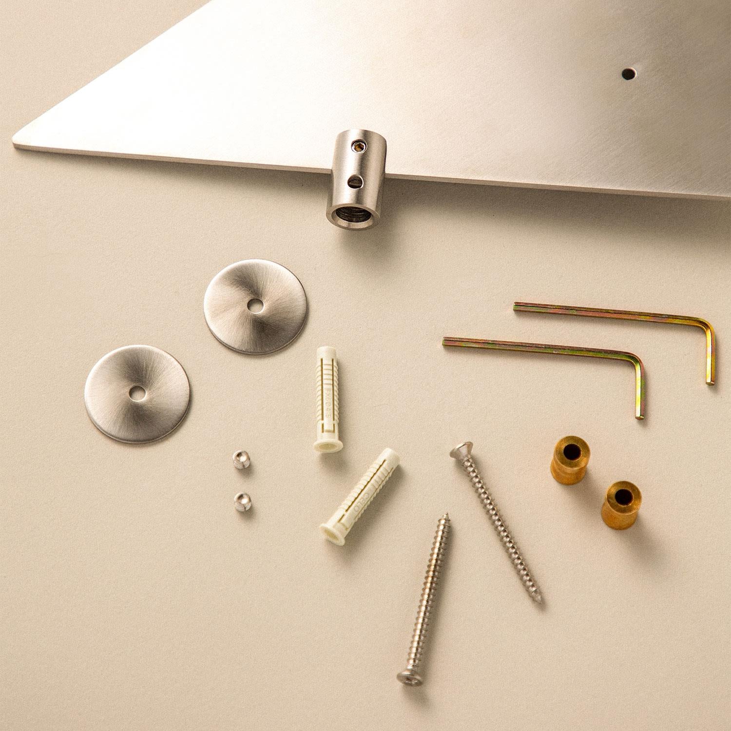 Corner Bathroom Shelf, Organizer, 32cm, Matt Black, Logic Collection