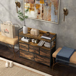 Bedroom Chest Of Drawers 4/5/6/7 Drawer Dresser W/ Shelf | Medium | Brown
