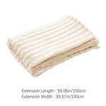 Cozy Checkered Throw Blanket Soft Double-sided Use, Warm & Easy To Clean | Small | Beige