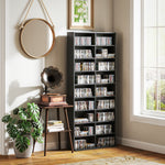260/640 Cd 120/360 Dvd Storage Tower W/ 9/18 Compartments | Large | Black