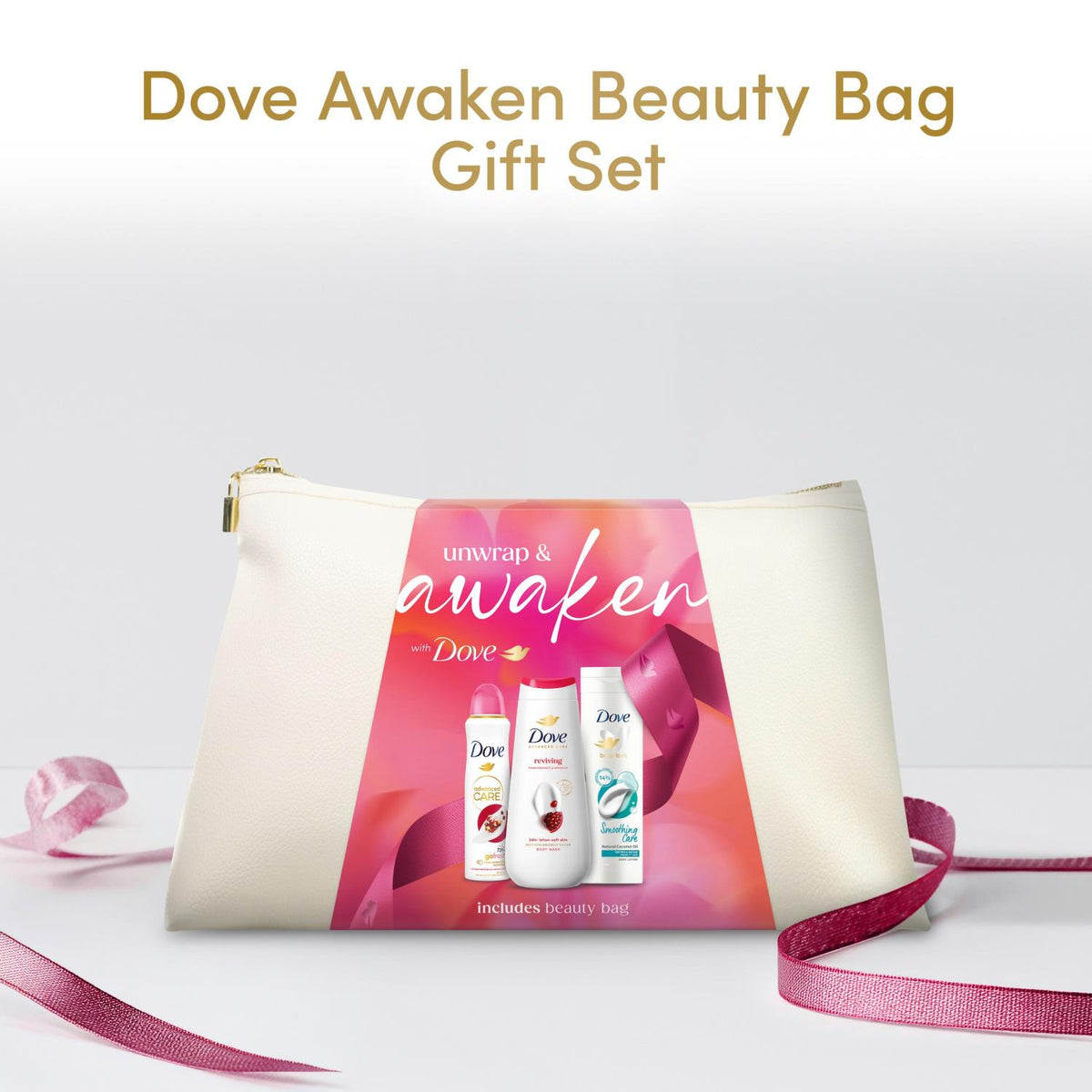 Awaken Beauty Bag Gift Set For Her With Body Wash And Body Lotion | Set of 3