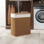 100l Laundry Basket With Lid, Washing Basket For Bathroom | Brown