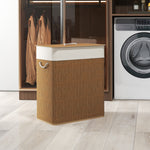 100l Laundry Basket With Lid, Washing Basket For Bathroom | Brown