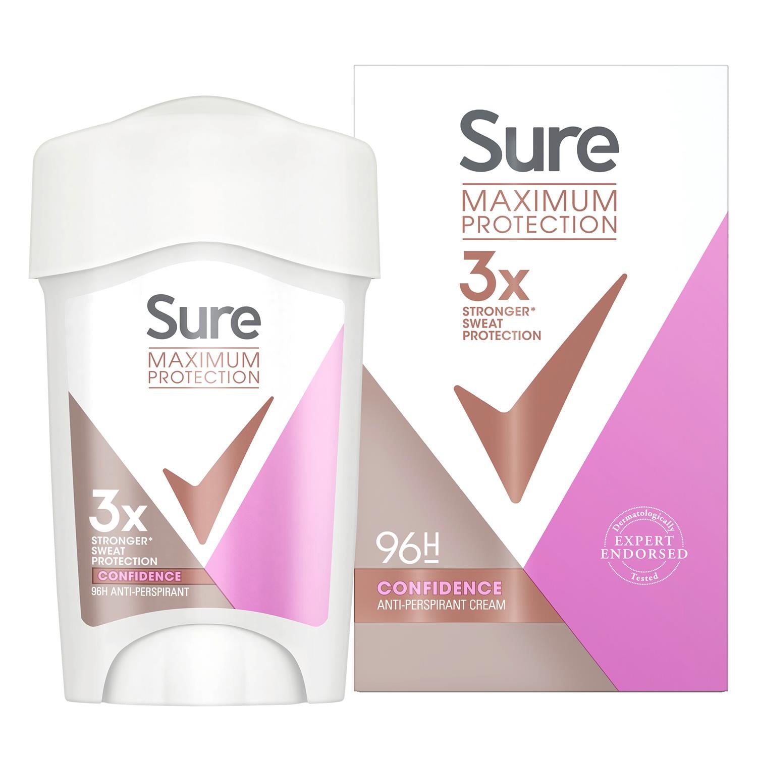 Women Maximum Protection Anti-perspirant Deodorant Cream, 45ml, 3pk | 3
