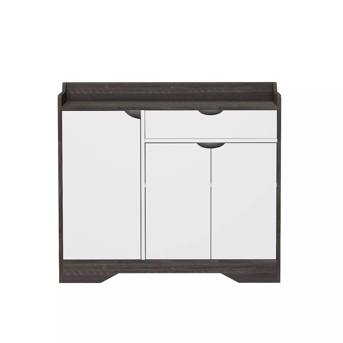 Shoe Storage Cabinet Wooden Cupboard Footwear Rack Stand Sideboard Organiser | Grey