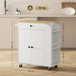 Kitchen Island, 3-tier Spice Rack