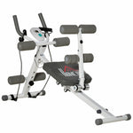 Foldable Abdominal Trainer With Adjustable Steel Frame | White