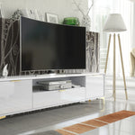 Goldline Gloss Tv Unit 200cm | White