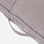 Cotton 2 Seater Booster Cushion | 50cm x 100cm | Charcoal Grey
