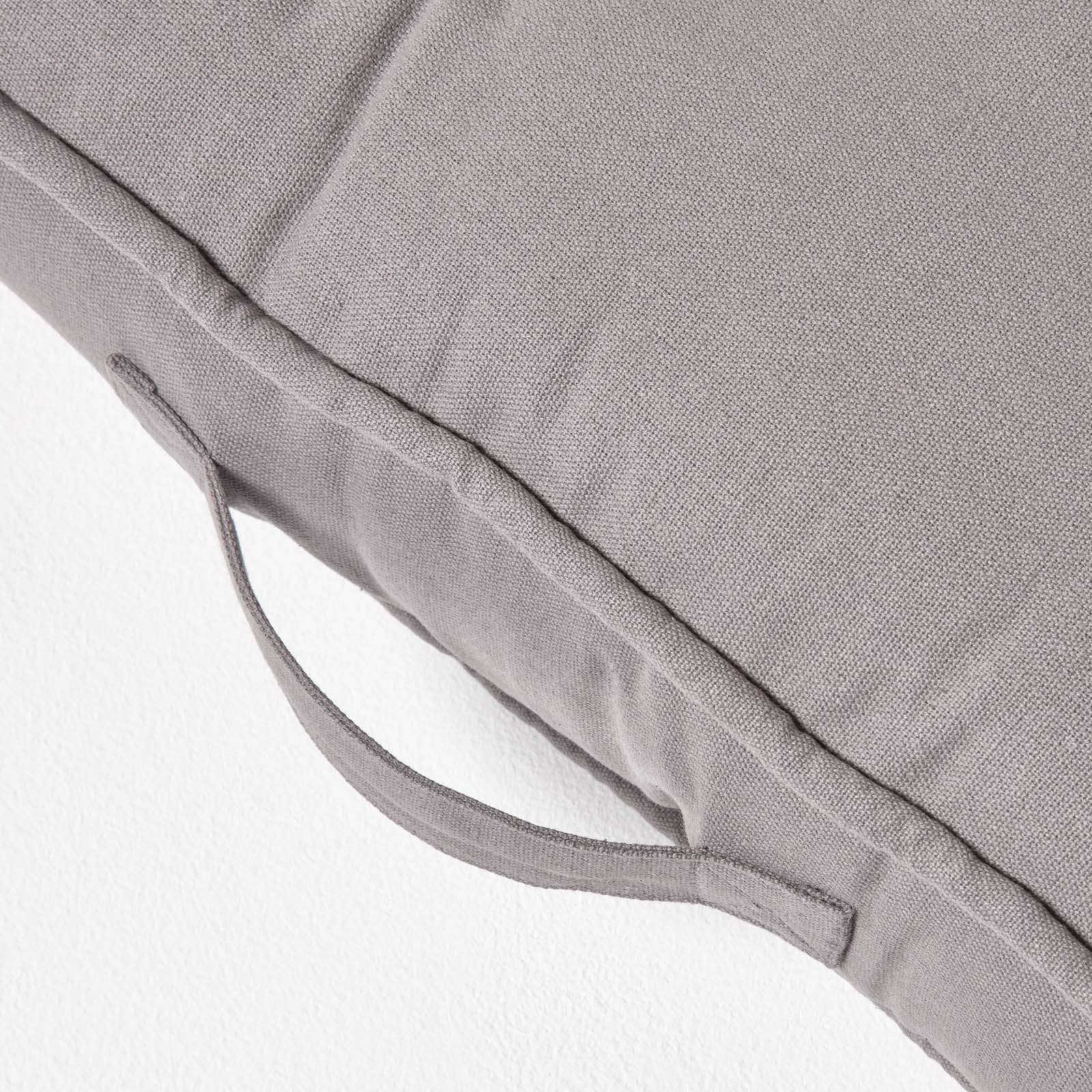 Cotton 2 Seater Booster Cushion | 50cm x 100cm | Charcoal Grey