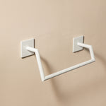 Architect Sp Double Bar Towel Rack, Matte Black, Minimalist Style