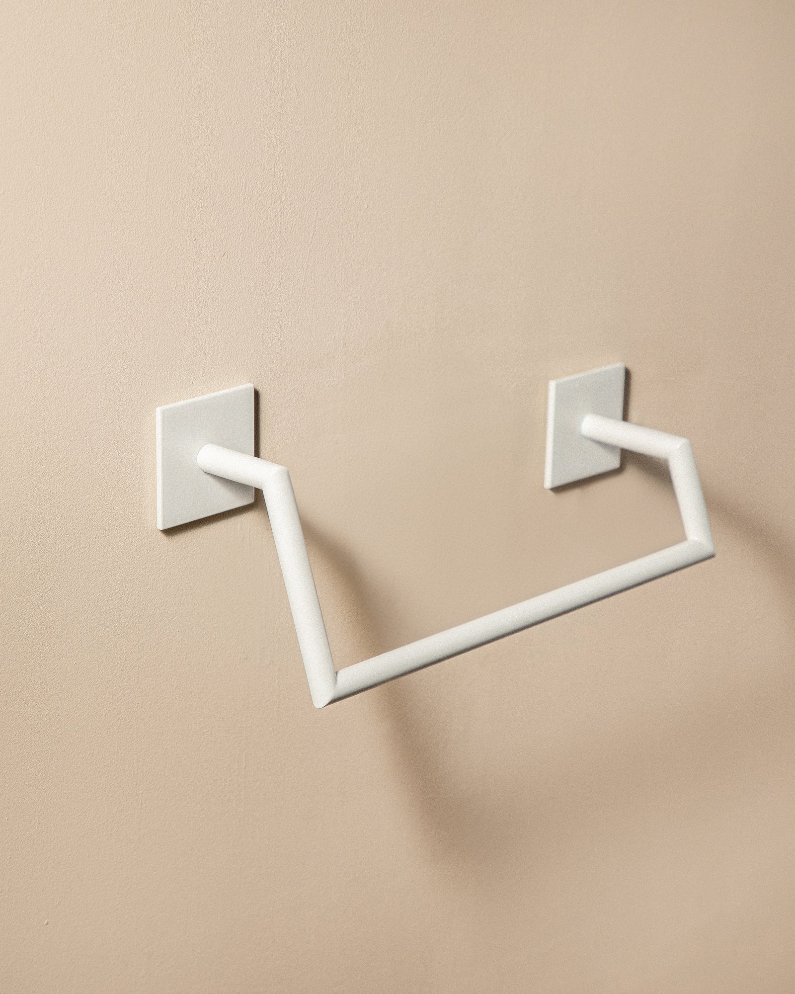 Architect Sp Double Bar Towel Rack, Matte Black, Minimalist Style