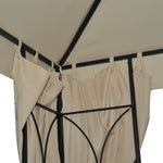 Garden Metal Gazebo Sun Shade Shelter Outdoor Party Tent | Beige