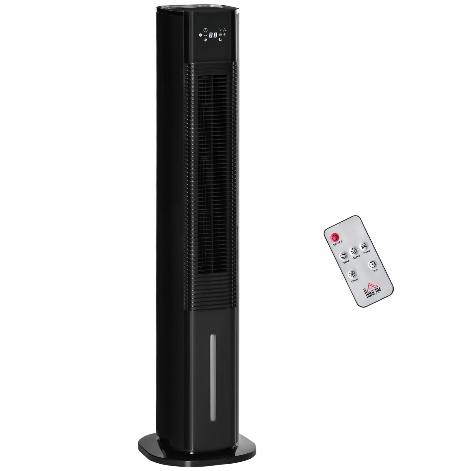 Quiet Air Cooler, Humidifier Evaporative Ice Cooling Fan | One Size | Black