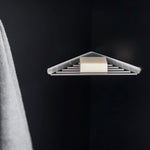 Corner Shower Caddy, Shower Basket, 18cm, Silver, Architect S+ Collection