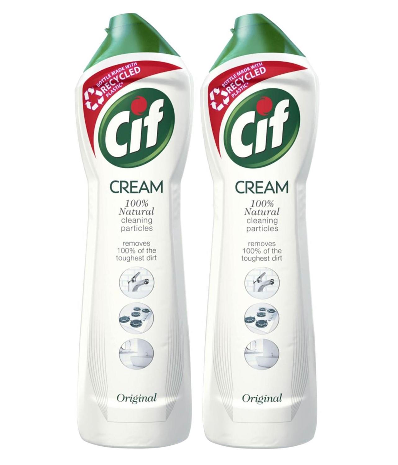 100% Natural Cleaning Particles Original Cream 500ml, 2pk