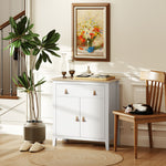 Sideboard With Drawer, Adjustable Shelf For Living Room | One Size | White