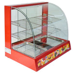 Wide Glass Food Warmer | 60cm | Red
