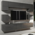 Panorama Wall Tv Unit | Dark Grey
