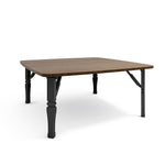 Square 80cm Wooden Folding Coffee Table | 80cm x 80cm | Brown
