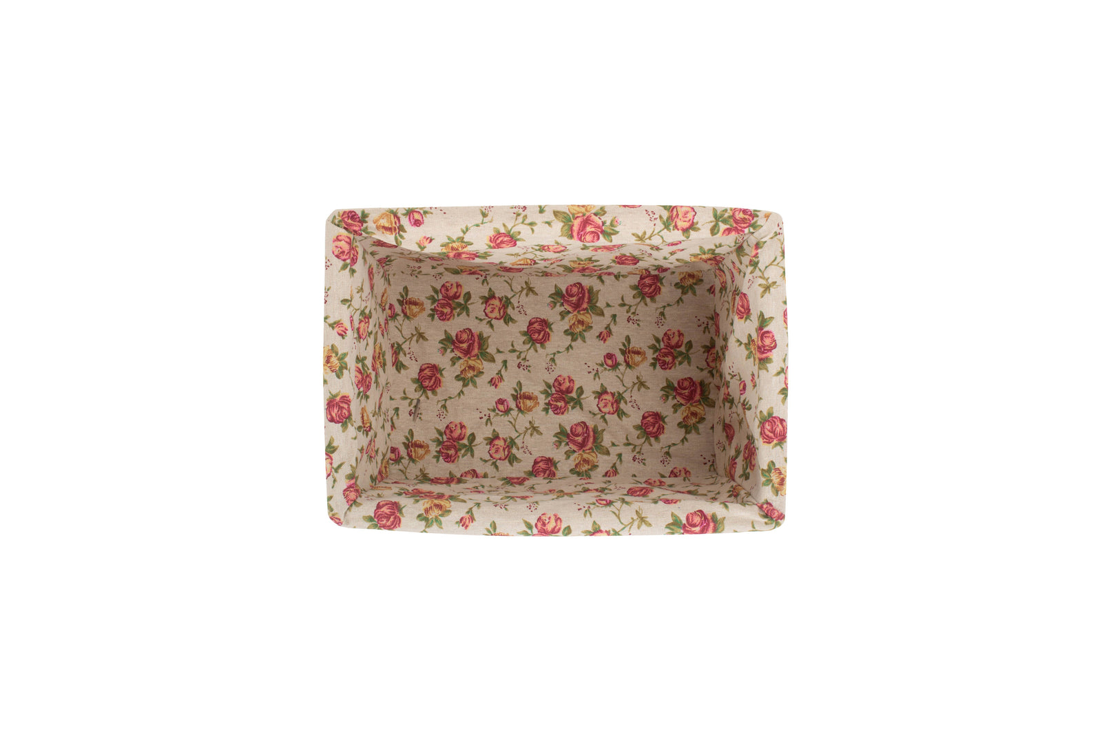 Wicker Double Steamed Garden Rose Willow Storage Baskets | Medium | Red