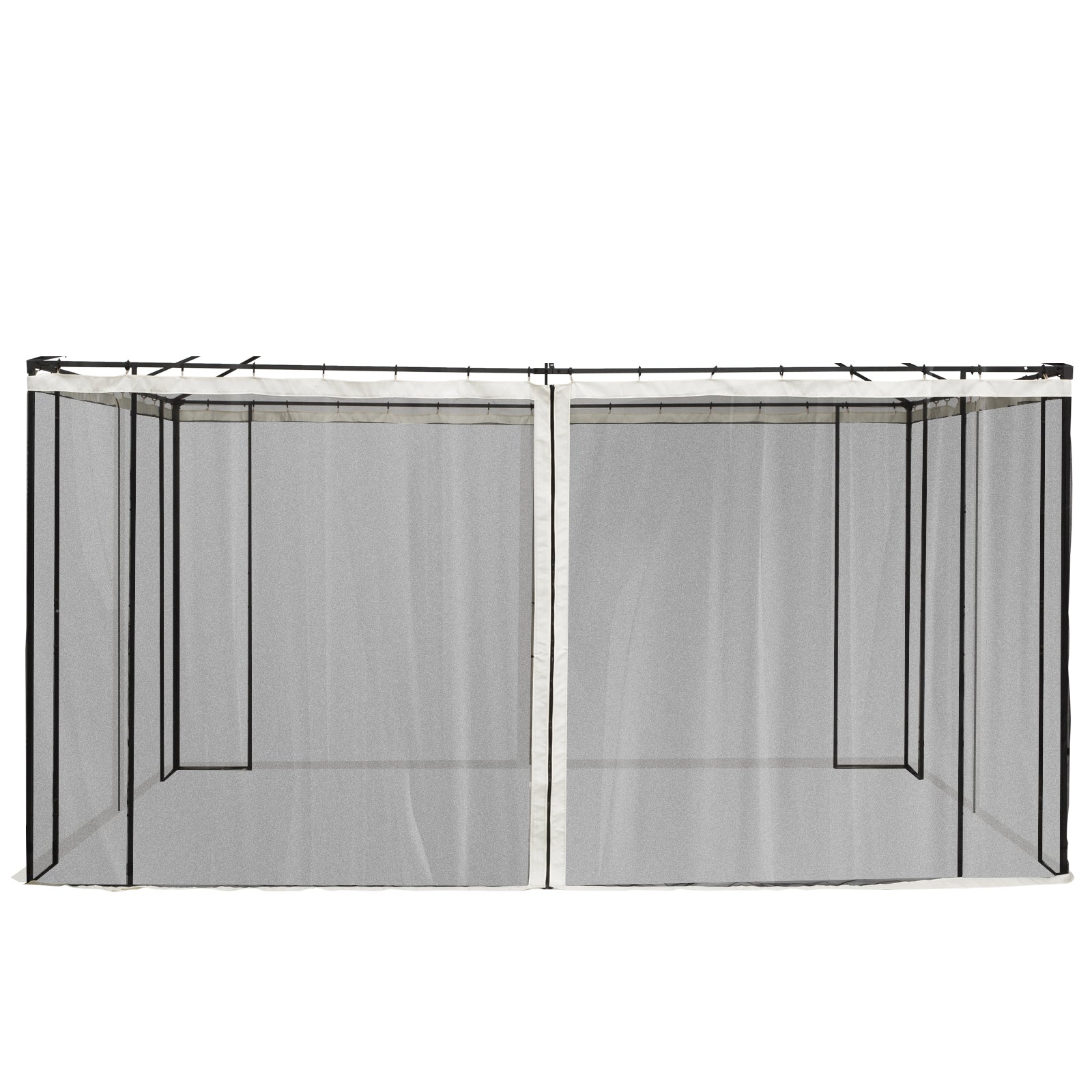 Universal Replacement Gazebo Mesh Netting Screen Walls | Large | Beige