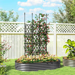 Outsunny Foldable Garden Trellis, Lattice Climbing Support Trellis