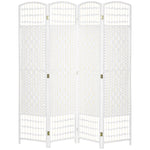 4 Panel Folding Room Divider Freestanding Privacy Screen