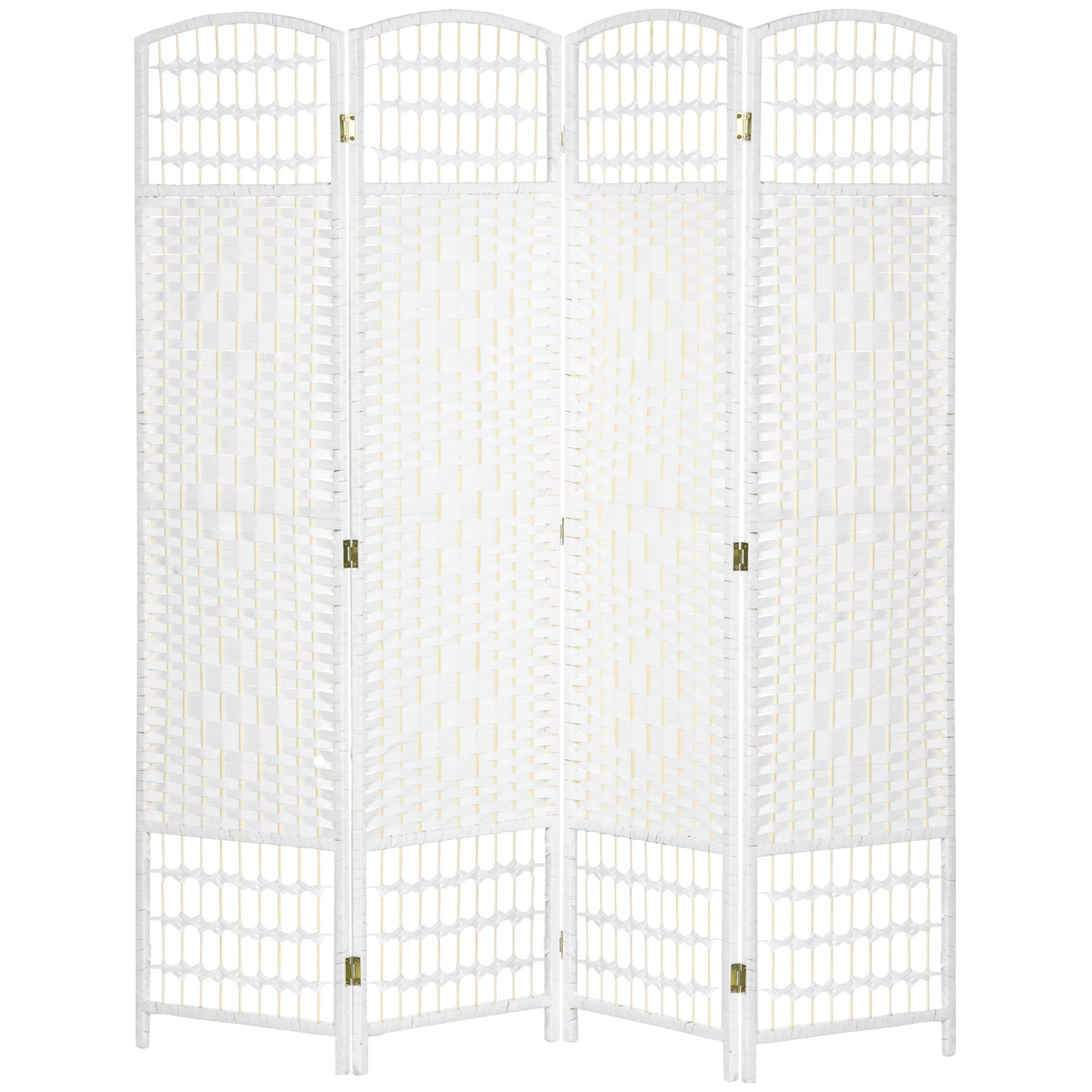 4 Panel Folding Room Divider Freestanding Privacy Screen