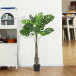120cm/155cm/170cm Artificial Monstera Deliciosa Tree In Pot For Decoration | Medium