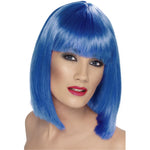 Glam Short Blunt Wig With Fringe | Blue