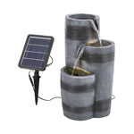 Solar Powered Water Fountain Decor With Lights