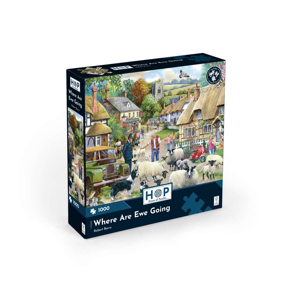 The House of Puzzles Where Are Ewe Going 1000 Piece Jigsaw Puzzle